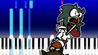 Friday Night Funkin' Below The Depths - Sonic Drowning - Sink (Piano Tutorial)