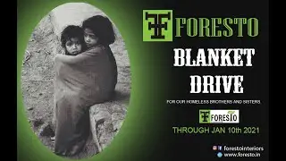 Blanket Donation drive 2021 by Foresto Interiors. #blanketdonationdrive #blanketdonation