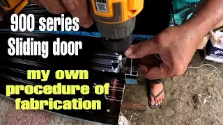 How to assemble a sliding door using 900 series? my version of fabrication