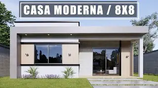 TE SORPRENDERÁ EL DISEÑO DE ESTA CASA MODERNA DE 8X8