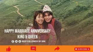 Happy Marriage Anniversary King & Queen | Shah Rukh Khan | Gauri Khan |#srk #gaurikhan