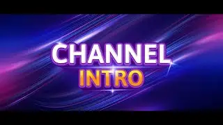 MY CHANNEL INTRO  || #aftereffects # premiere pro