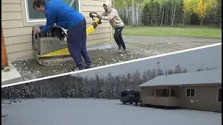 Успеть до морозов.Аляска.Первый снег.