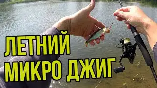 Микро джиг на озере Гатное