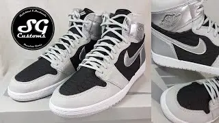 How to put python leather on Nike Air Jordan 1 High | high-quality handmade custom sneakers