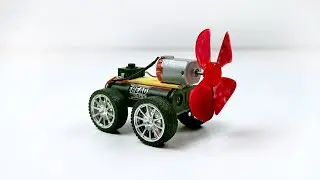 How to make a very simple toy with DC Moter !! Fan toy !! Drone toy