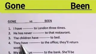 English Grammar: GONE or BEEN? 🤔 Learn The Difference and Boost Your English Skills 🔥Light Quiz!