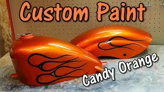 【Custom Paint】Candy orange on  rames! Sportstertank＆Fender.