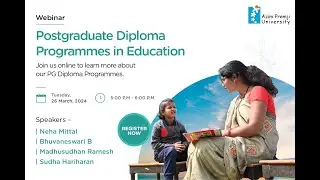 PG Diploma Programmes in Education | Information session | 26th Mar 2024