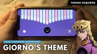 Giorno's Theme (il vento d'oro) JoJo's Bizarre Adventure: Golden Wind | Kalimba App Cover with Tabs