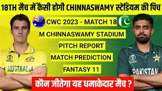 AUS vs PAK World Cup 2023 Pitch Report | M Chinnaswamy Stadium Pitch Report | Bengaluru Pitch Report