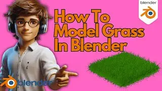 How To Model Grass In Blender | Easy Tutorial #blendertutorial #blendermodeling #blender3d
