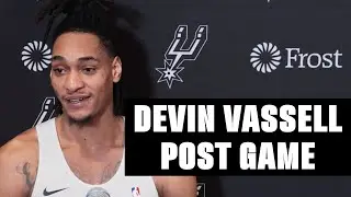 Devin Vassell's Post-Game Talk After 32 PT Game in Sacramento | 2.22.2024