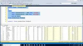 How to create a case statement in SQL server manager