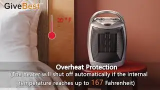 Amazon Best Seller, Portable Space Heater, PTC-905/PTC-905BL