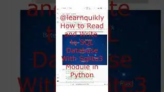 How to Read and Write to SQL Database With Sqlite3 Module in Python 