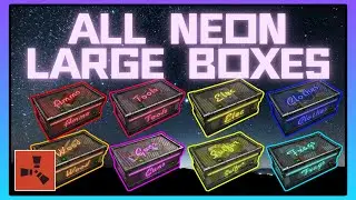 All NEON Storage Skins – Large Wood Box Edition | RUST