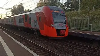 Электропоезд ЭС2Г-119 "Ласточка-комфорт" сообщением "Москва Ленинградский вокзал - Клин"