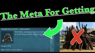 The Meta For Getting Cementing Paste On Fjordur |ARK|