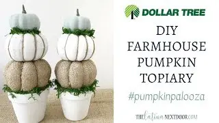 PUMPKIN PALOOZA 2018 | $5 PUMPKIN DIY | DIY Farmhouse Fall Topiary