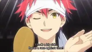 Yukihira Soma Serve his Dish Shokugeki no Soma Episode 9