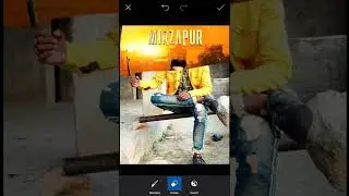 Mirzapur Poster Editing Mirzapur Photo Editing Tutorial #shorts #youtubeshorts #editing #shortfeed