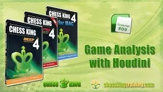 Chess King 4 Tutorial 09 - Game Analysis with Houdini in Chess King 4 for PC/Mac