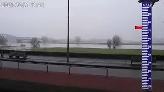 Hoogwater in de Maas Den Bosch 2021-02-01