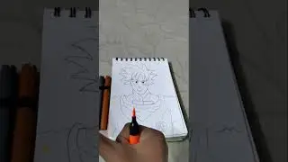 Drawing a anime character Goku # maxz art