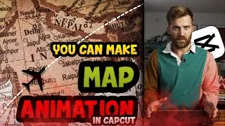 How to Create Map Animtion in Capcut | Map Animation Like @johnnyharris