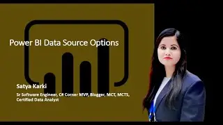 Power BI Data Source Options
