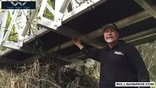 What makes a RollingBarge com aluminum bridge so strong 2022