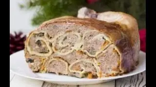 Курица Фаршированная Блинами