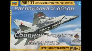 МИГ-31. Советский истребитель-перехватчик 1/72 ZVEZDA. Обзор комплектации набора.