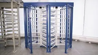RTD-20 double passage full height rotor turnstile assembly