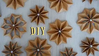 Объемная снежинка своими руками всего из одной полоски бумаги. DIY. Christmas decor.