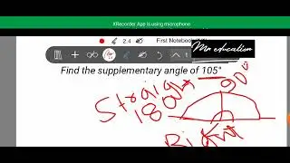 How Find supplementary angle.