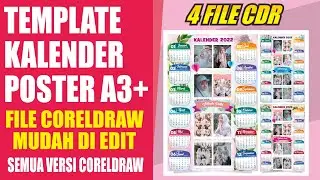 Kalender 2023 gratis, Desain poster Polaroid