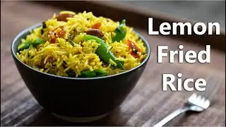 Tasty Fusion of Indian Lemon Rice & Vegetable Fried Rice 🍋 Best Lemon Fried Rice ever!  Vegan Recipe