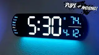 ANALOI RGB Backlit Digital Wall Clock - Unboxing & Review
