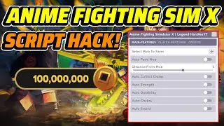 Anime Fighting Simulator X Script GUI / Hack (INFINITE YEN, AUTOFARM, AND MORE) *PASTEBIN*