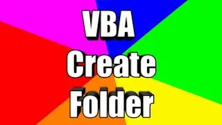 VBA Create Folder