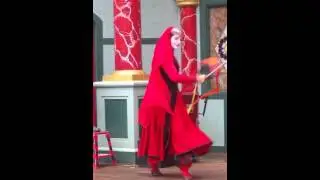 Chinese woman dancing.