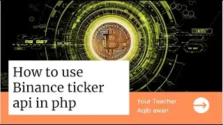 How to use Binance ticker api in php