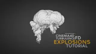CINEMA4D tutorial - explosions  (X-Particles & TurbulenceFD)