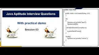 Java aptitude questions on static,final,Exception|practical demo for your technical interviews.