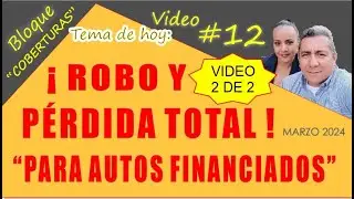 2✔️ 🚗 ¡Qué hacer si te ROBAN TU COCHE o es PÉRDIDA TOTAL y ¡Aun lo estas pagando! 