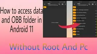 how to copy paste in data folder // how to access data folder and OBB folder in Android 11