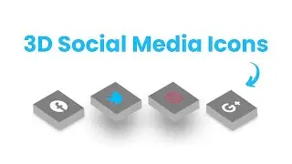 3D Social Media Icons Using HTML & CSS | Coding Spirit