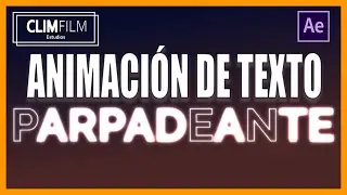 FLASHING TEXT effect in AFTER EFFECTS - How to make the FLICKER effect - Text animation